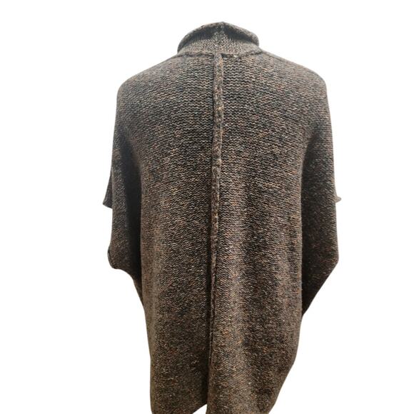 Eskandar Cardigan Knit Wool‎ Cashmere Sweater Sz OSBrown Gray Orange - Picture 2 of 11